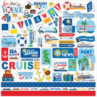 Carta Bella Paper - Bon Voyage Collection - 12 x 12 Cardstock Stickers - Elements