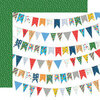 Carta Bella Paper - Let's Celebrate Collection - 12 x12 Double Sided Paper - Birthday Banners