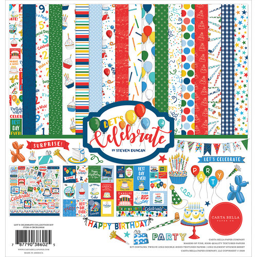Carta Bella Paper - Let's Celebrate Collection - 12 x12 Collection Kit