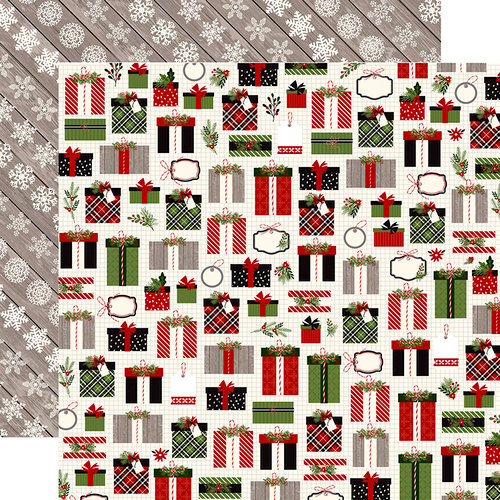 Carta Bella Paper - Christmas Delivery Collection - 12 x 12 Double Sided Paper - Pretty Presents