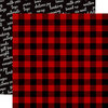 Carta Bella Paper - Christmas Delivery Collection - 12 x 12 Double Sided Paper - Cozy Plaid