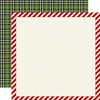 Carta Bella Paper - Christmas Delivery Collection - 12 x 12 Double Sided Paper - Striped Frame