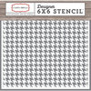 Carta Bella Paper - Christmas Delivery Collection - 6 x 6 Stencil - Houndstooth