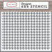Carta Bella Paper - Christmas Delivery Collection - 6 x 6 Stencil - Houndstooth