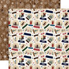 Carta Bella Paper - Cabin Fever Collection - 12 x 12 Double Sided Paper - Frosty Snow Globes
