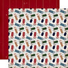 Carta Bella Paper - Cabin Fever Collection - 12 x 12 Double Sided Paper - Sliding Sleds