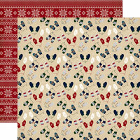 Carta Bella Paper - Cabin Fever Collection - 12 x 12 Double Sided Paper - Smitten By Mittens