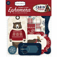 Carta Bella Paper - Cabin Fever Collection - Ephemera - Frames and Tags