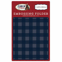 Carta Bella Paper - Cabin Fever Collection - Embossing Folder - Small Buffalo Plaid