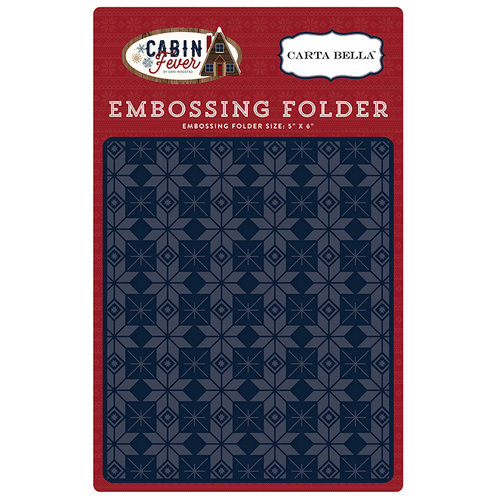 Carta Bella Paper - Cabin Fever Collection - Embossing Folder - Fair Isle