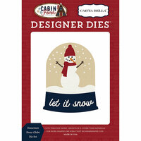 Carta Bella Paper - Cabin Fever Collection - Designer Dies - Snowman Snow Globe