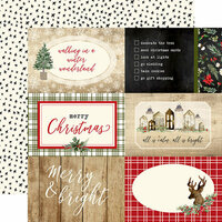 Carta Bella Paper - Christmas Collection - 12 x 12 Double Sided Paper - 4 x 6 Journaling Cards
