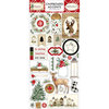 Carta Bella Paper - Christmas Collection - Chipboard Stickers - Accents