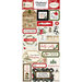 Carta Bella Paper - Christmas Collection - Chipboard Stickers - Phrases