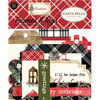 Carta Bella Paper - Christmas Collection - Ephemera - Frames and Tags