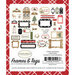 Carta Bella Paper - Christmas Collection - Ephemera - Frames and Tags