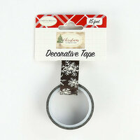 Carta Bella Paper - Christmas Collection - Decorative Tape - Chalkboard Snowflakes