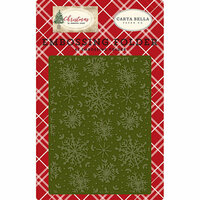 Carta Bella Paper - Christmas Collection - Embossing Folder - Jolly Snowflakes