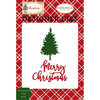 Carta Bella Paper - Christmas Collection - Designer Dies - Merry Christmas and Tree