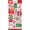 Carta Bella Paper - Christmas Cheer Collection - Chipboard Embellishments - Phrases
