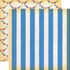 Carta Bella Paper - Circus Collection - 12 x 12 Double Sided Paper - Big Top Stripe