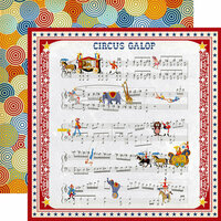 Carta Bella Paper - Circus Collection - 12 x 12 Double Sided Paper - Music Sheet