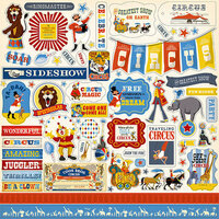 Carta Bella Paper - Circus Collection - 12 x 12 Cardstock Stickers