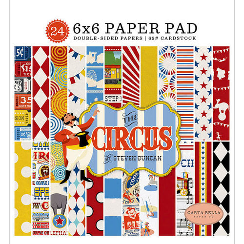 Carta Bella Paper - Circus Collection - 6 x 6 Paper Pad