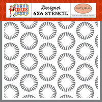 Carta Bella Paper - Circus Collection - 6 x 6 Stencil - Circus Starburst