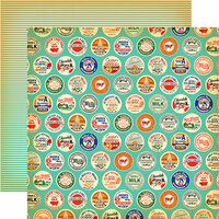 Carta Bella Paper - Country Kitchen Collection - 12 x 12 Double Sided Paper - Farm Milk Caps