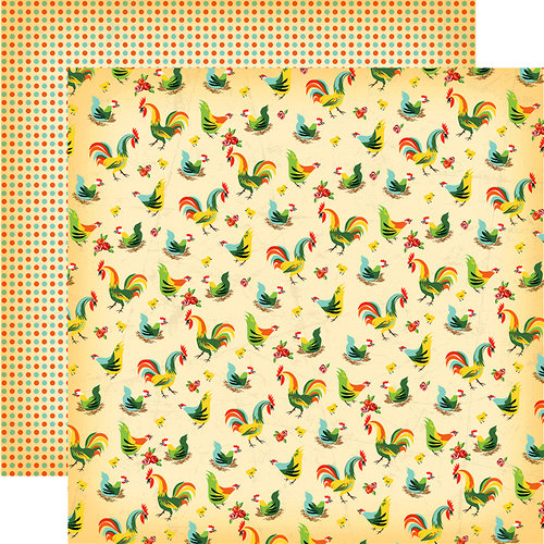 Carta Bella Paper - Country Kitchen Collection - 12 x 12 Double Sided Paper - Kitchen Roosters