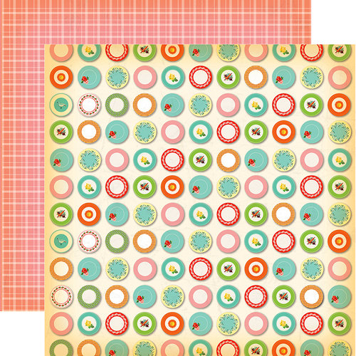 Carta Bella Paper - Country Kitchen Collection - 12 x 12 Double Sided Paper - Dinner Plates Carta Bella Paper - Country Kitchen Collection - 12 x 12 Double Sided Paper - Dinner Plates