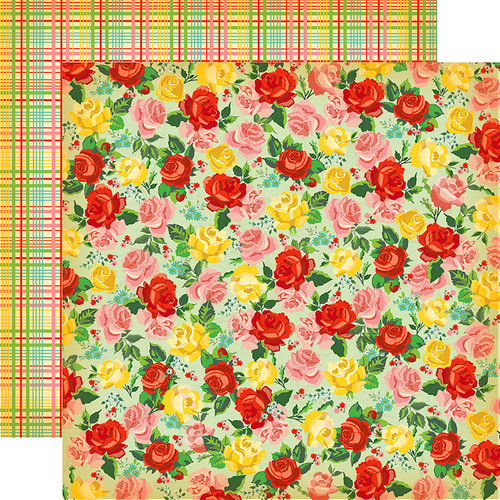 Carta Bella Paper - Country Kitchen Collection - 12 x 12 Double Sided Paper - Rose Garden