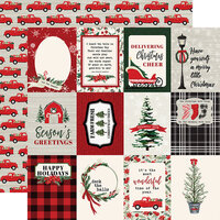 Carta Bella Paper - Christmas Market Collection - 12 x 12 Double Sided Paper - 3 x 4 Journaling Cards