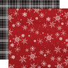 Carta Bella Paper - Christmas Market Collection - 12 x 12 Double Sided Paper - Snowflakes