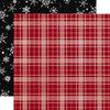 Carta Bella Paper - Christmas Market Collection - 12 x 12 Double Sided Paper - Christmas Plaid