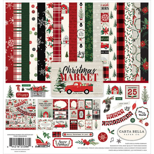 Carta Bella Paper - Christmas Market Collection - 12 x 12 Collection Kit