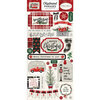 Carta Bella Paper - Christmas Market Collection - Chipboard Stickers - Phrases