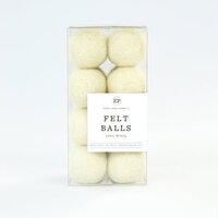 Carta Bella Paper - Christmas Market Collection - Felt Balls - Cream Wool