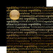 Carta Bella Paper - Congratulations Gold Foil Collection - 12 x 12 Paper with Foil Accents - Black