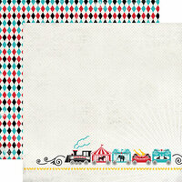 Carta Bella - Circus Party Collection - 12 x 12 Double Sided Paper - Circus Train