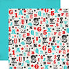 Carta Bella - Circus Party Collection - 12 x 12 Double Sided Paper - Letters and Numbers