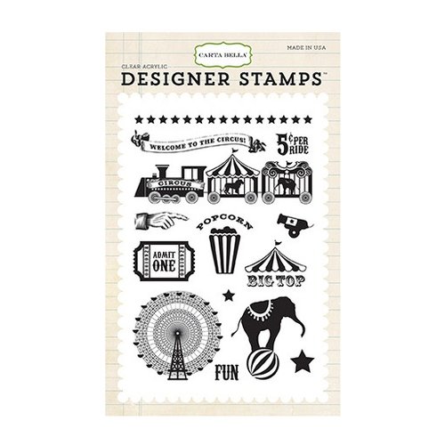 Carta Bella - Circus Party Collection - Clear Acrylic Stamps - Big Top