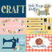 Carta Bella Paper - Craft and Create Collection - 12 x 12 Double Sided Paper - 6 x 4 Journaling Cards