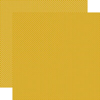 Carta Bella Paper - Dots Collection - 12 x 12 Double Sided Paper - Mustard