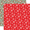 Carta Bella Paper - Dear Santa Collection - 12 x 12 Double Sided Paper - Snowflakes
