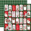 Carta Bella Paper - Dear Santa Collection - 12 x 12 Double Sided Paper - Tags