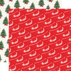 Carta Bella Paper - Dear Santa Collection - 12 x 12 Double Sided Paper - Santa and His Reindeer