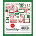 Carta Bella Paper - Dear Santa Collection - Ephemera - Frames and Tags