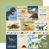 Carta Bella Paper - Dinosaurs Collection - 12 x 12 Double Sided Paper - 3 x 4 Journaling Cards